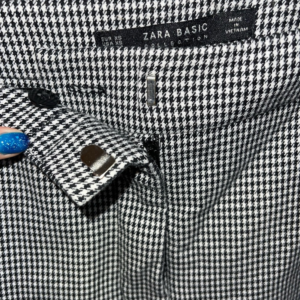 Zara Black & White Dress Pant